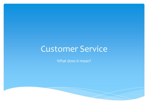AQA GCSE Business Studies Customer Services/ICT