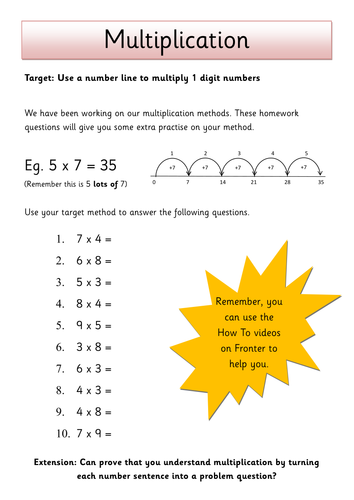 3 multiplication facts worksheet image