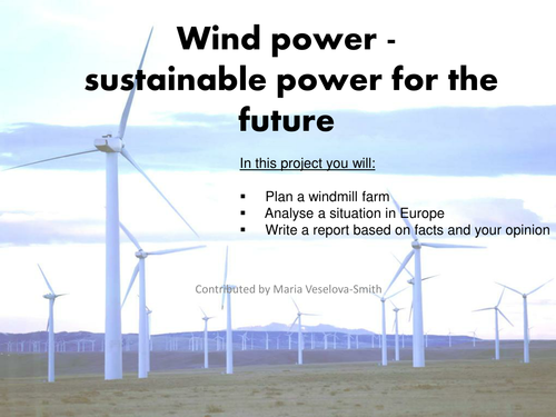 Wind power - maths investigation | Teaching Resources