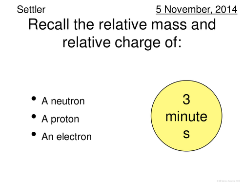 Modern Periodic Table & Atomic Structure