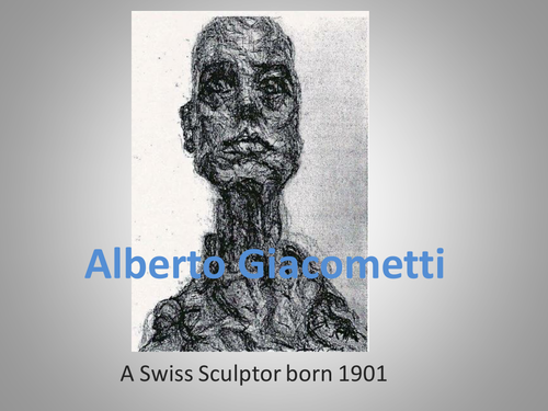 Giacometti intro and 3d activity.