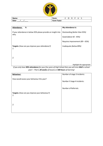 Student Self Evaluation