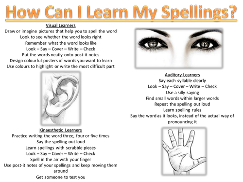 How Can I Learn My Spellings?