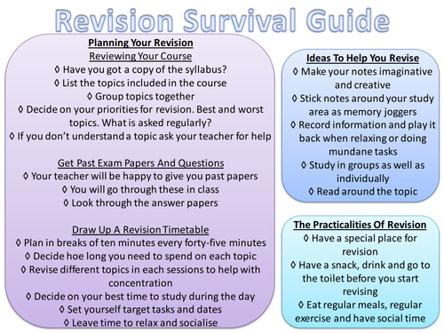 Revision Survival Guide