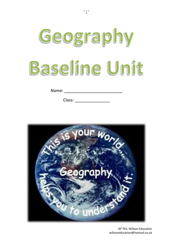 Geography Baseline Unit