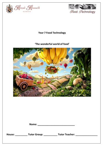 complete student workbooks ks3 food technology teaching resources