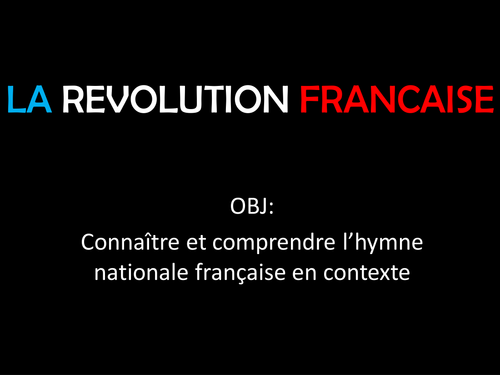 La Marseillaise - French Revolution