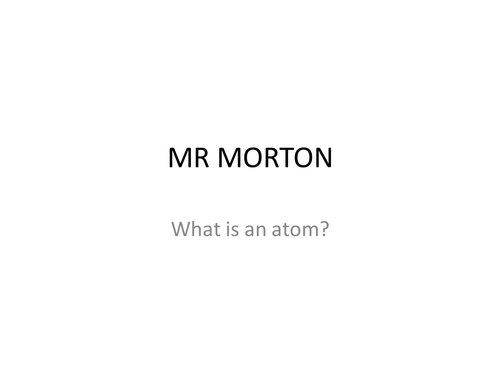 Atomic structure and the periodic table (AQA C1.1)