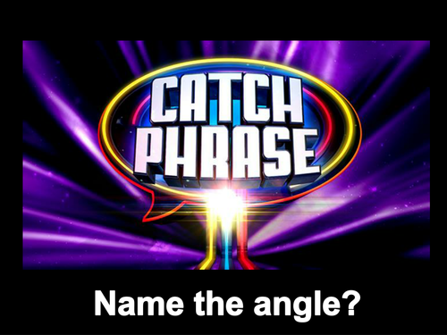 Acute Obtuse Reflex and Right Angles Catchphrase