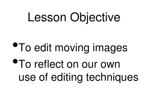 BTEC Creative Digital Media: Moving Image P2