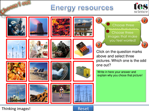 Choose one out! - Energy Resources