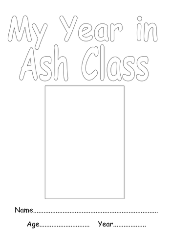 End of year memory book