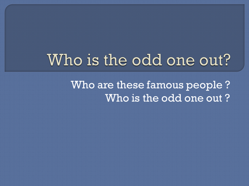 Odd one out Game: KS3 history - royals