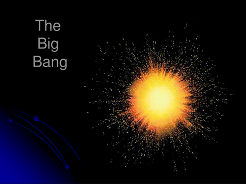 Big Bang, red shift, radiation, LHC