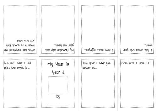 My End of Term minibook