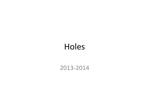 Holes KS3