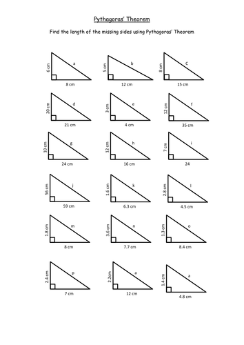 Pythagoras Basic Intoduction KS3