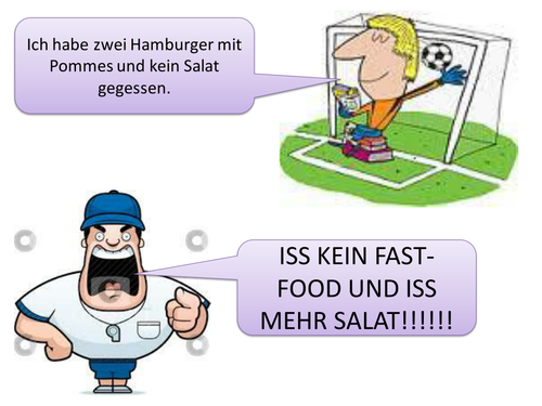 KS3 German healthy living imperative examples | Teaching ...