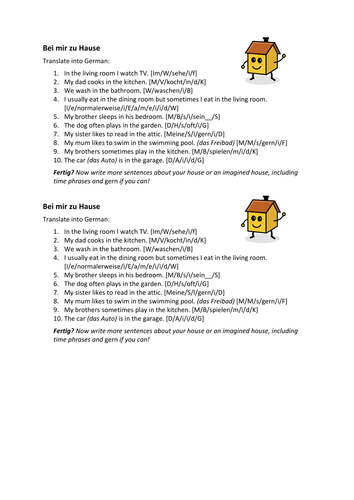 Zu Hause / at home Translations