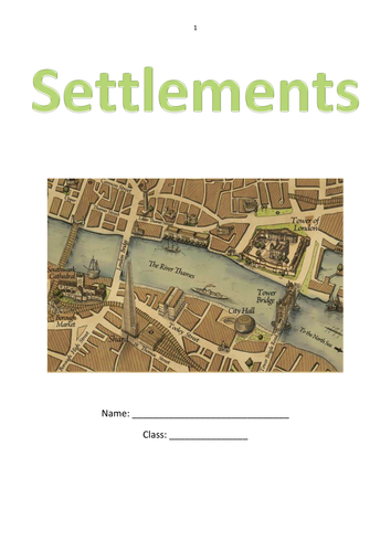 Settlements: Geography KS3 KS4