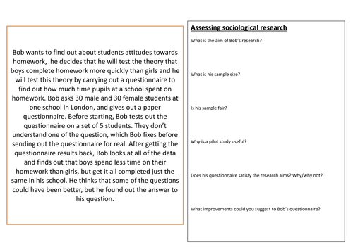 Research in Sociology: The Research Process