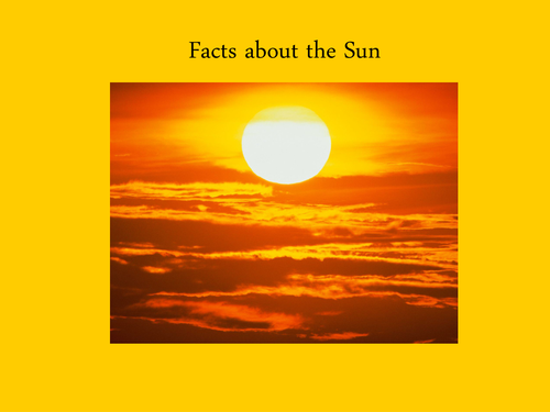 Facts about the Sun writing frame by NygelH - Teaching Resources - TES