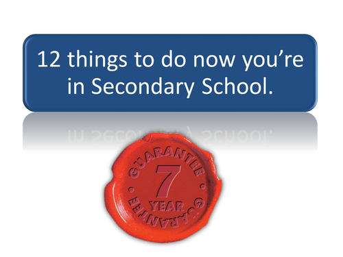 12 Things you should do now you're in Secondary
