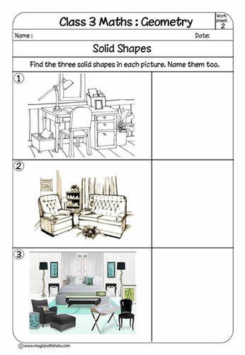 Solid Shapes Worksheet