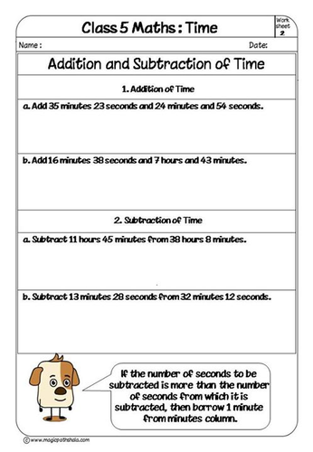 Time Worksheet