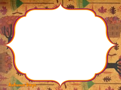 Autumn days classroom labels