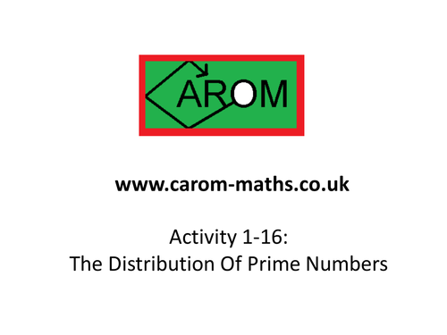 The distribution of prime numbers
