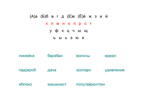 russian printed alphabet teaching resources