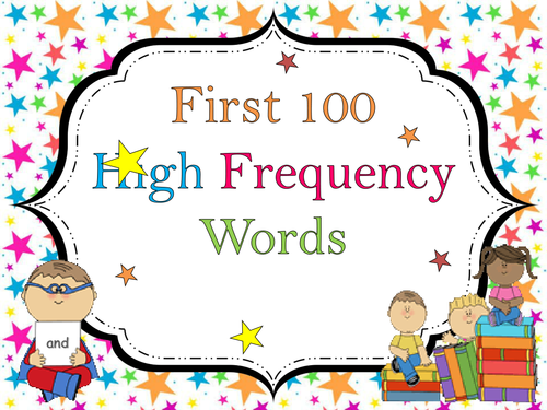 First 100 high frequency words