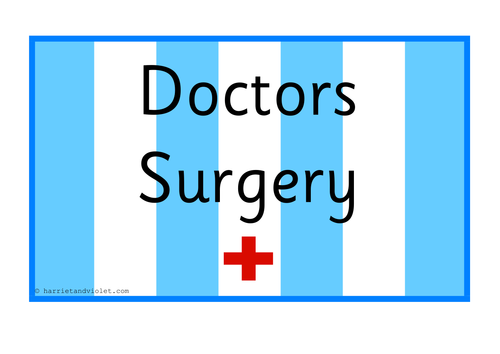 Doctor Role Play Pack Signs And Labels Teaching Resources 