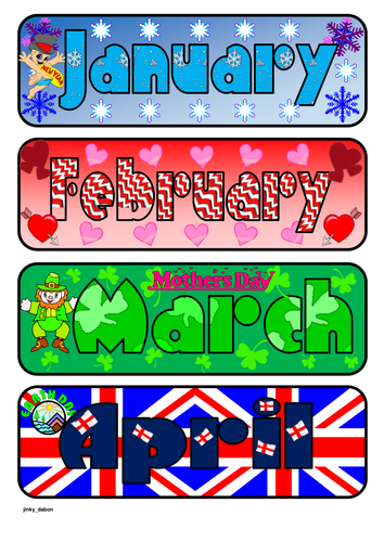 Label - Months of the Year