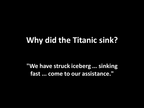 Titanic Ppt Who Was To Blame Reasons Photos