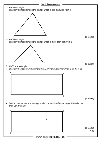 loci-practice-sheet-triangles-by-frickard-teaching-resources-tes
