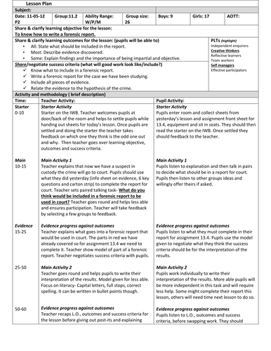 BTEC Level 2 - Unit 13 (Forensics) Assignment 4