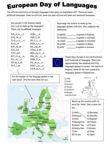 European Day of Languages