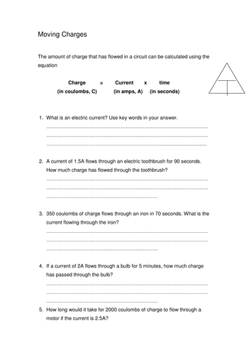 Moving Charges | Teaching Resources