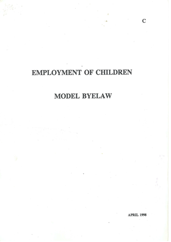 Employment of children