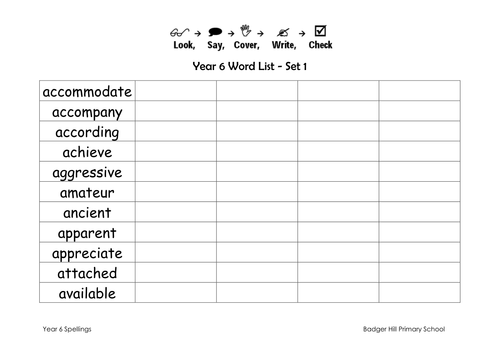 Spelling Activity Worksheets Year 1<br/>