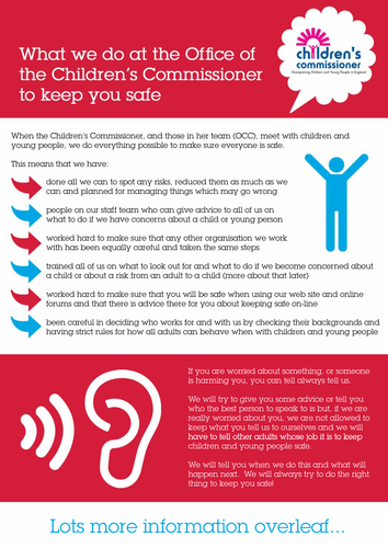 Safeguarding Info for Children & Young People