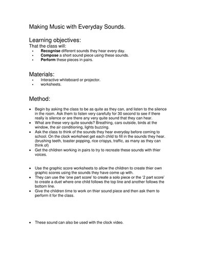 Making Music with Everyday Sounds