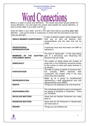 Scottish Parliament - Democracy