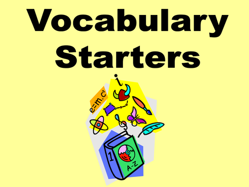 Vocabulary Starters