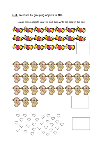 Counting In Groups Of 10 Teaching Resources