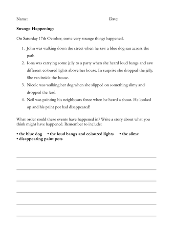 creative writing homework sheets 1 5 by benberry teaching resources tes