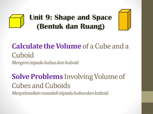 Volume of Cube & Cuboid (Problem Solving)