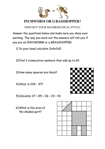 What type of mathematician are you?